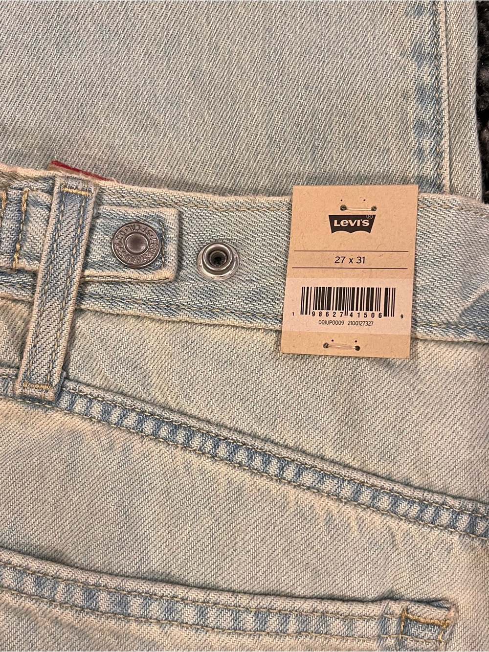 🌼NWT LEVI’S CINCHED BAGGY WIDE LEG JEANS SIZE 27x31🌼 - Picture 8 of 9